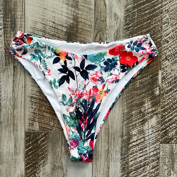 Jessica Simpson Floral Rendevous High Cut Cheeky Swim Bottoms Women's Swimsuit main image 0